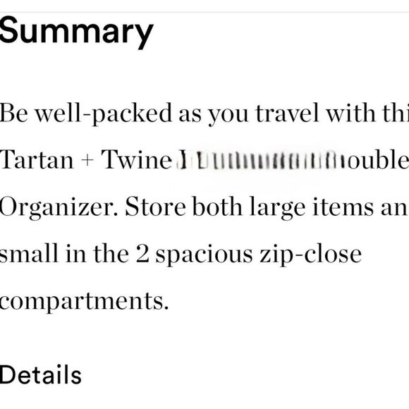 Tartan & Twine Tropical Vibe Double Zip Cosmetic Bag - Picture 8 of 8